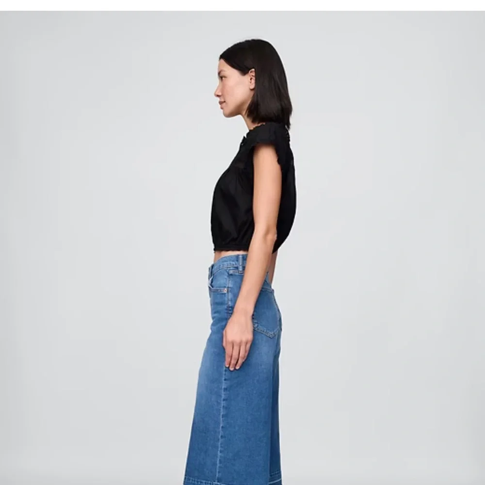 GAP Women's High Rise Denim Culotte Jeans 26 - Picture 3 of 7